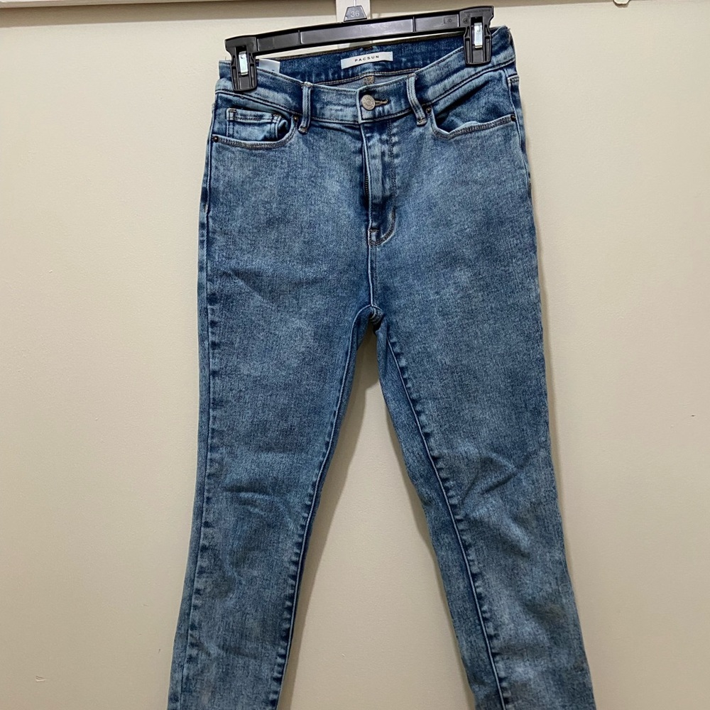 Size 26 light wash pacsun high rise jeggings